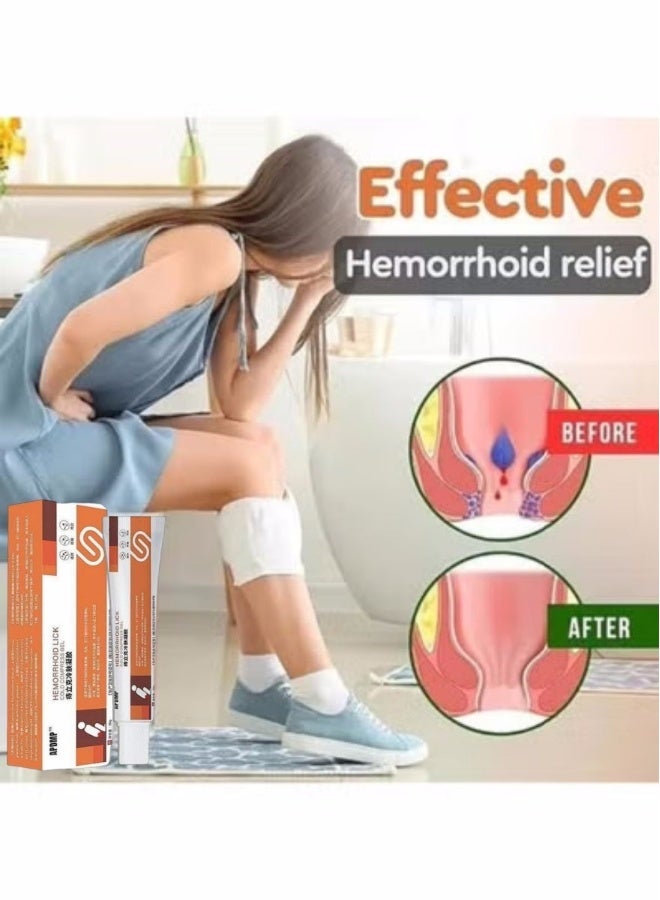 APDMP Hemorrhoid Lick Cold Compress Gel, Cold Skin Gel Hemorrhoid Cream, Fissure Cream, Hemorrhoid Relief Cream, Fast Relief of Hemorrhoids and Anal fissures, 20g (1box) - Image 2